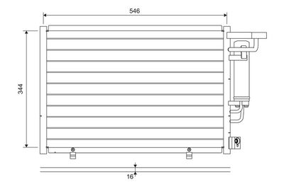 Condenser, air conditioning VALEO 822699