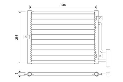 Condenser, air conditioning VALEO 822701