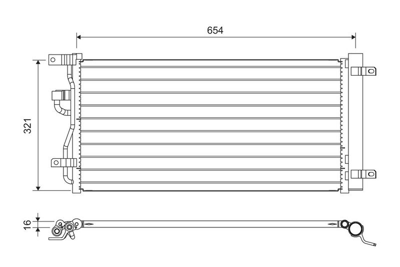 VALEO 822702 Condenser, air conditioning