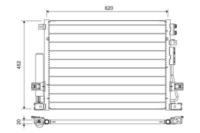Condenser, air conditioning VALEO 822705