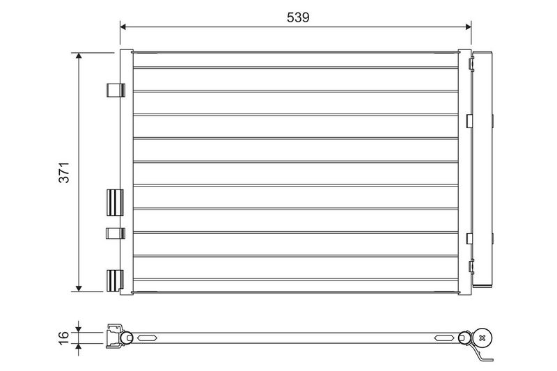 VALEO 822713 Condenser, air conditioning