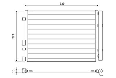 Condenser, air conditioning VALEO 822713