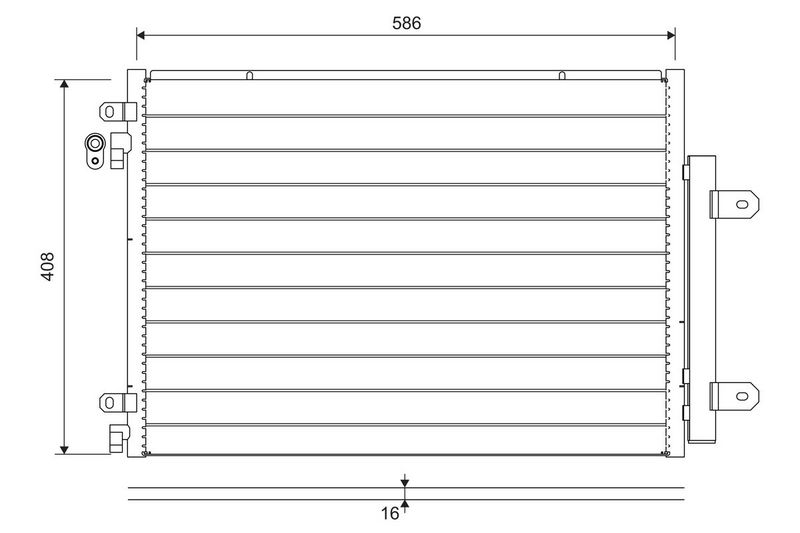 VALEO 822715 Condenser, air conditioning