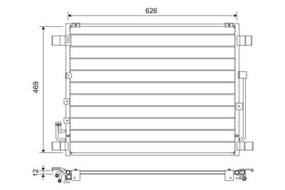 Condenser, air conditioning VALEO 822724