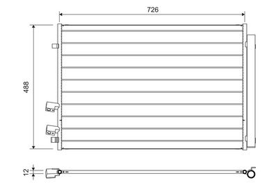 Condenser, air conditioning VALEO 822729