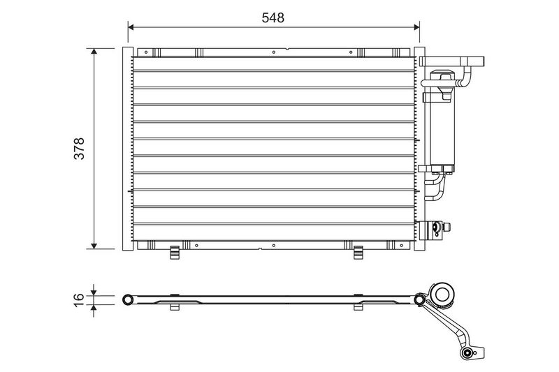 VALEO 822730 Condenser, air conditioning