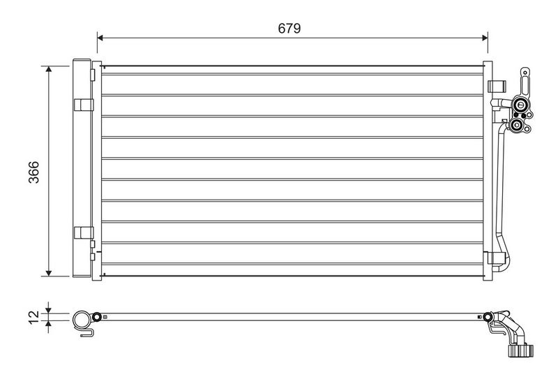 VALEO 822731 Condenser, air conditioning