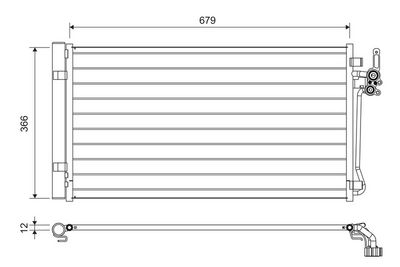 Condenser, air conditioning VALEO 822731