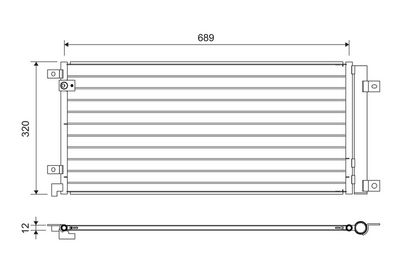 Condenser, air conditioning VALEO 822732