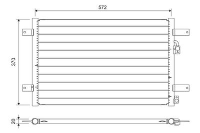Condenser, air conditioning VALEO 822736