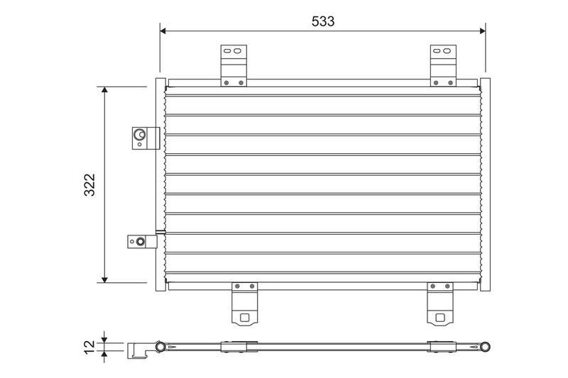 VALEO 822743 Condenser, air conditioning
