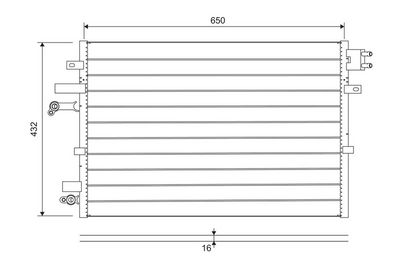 Condenser, air conditioning VALEO 822745