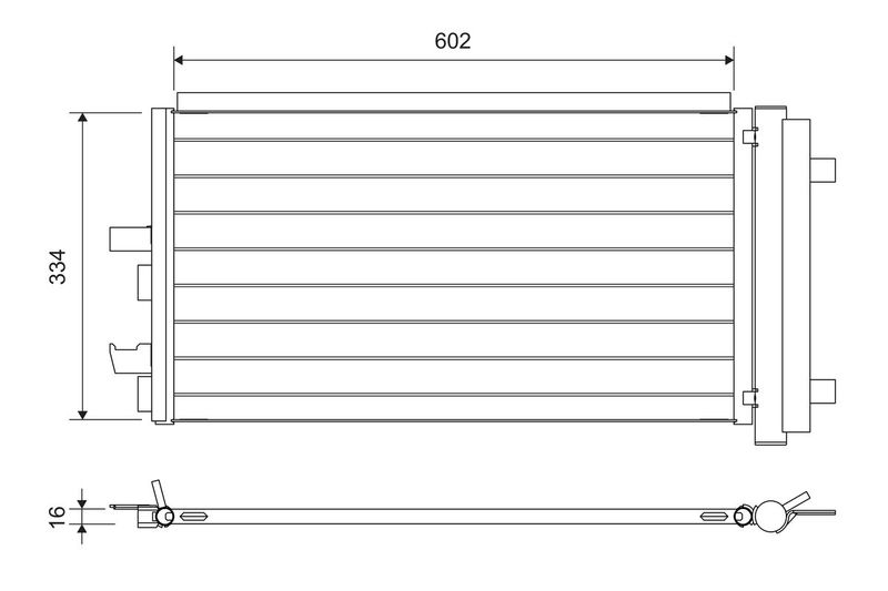 VALEO 822752 Condenser, air conditioning