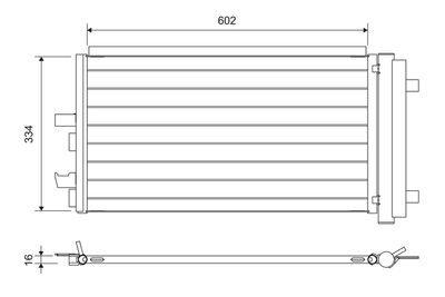 Condenser, air conditioning VALEO 822752
