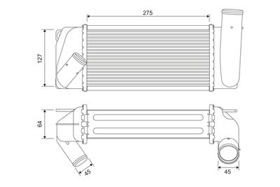 Charge Air Cooler VALEO 822905