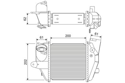 Charge Air Cooler VALEO 822906