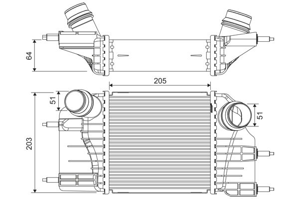 VALEO 822908 Charge Air Cooler