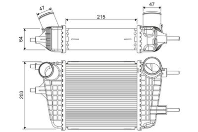 Charge Air Cooler VALEO 822913