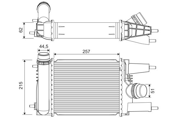 VALEO 822916 Charge Air Cooler