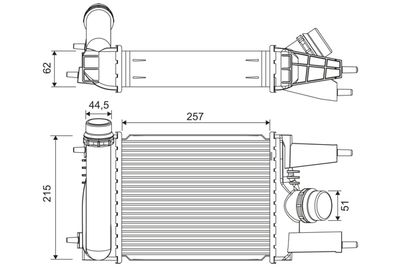 Charge Air Cooler VALEO 822916