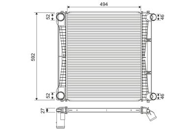 Charge Air Cooler VALEO 822917