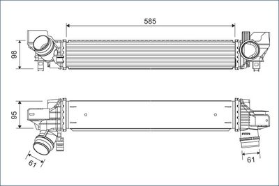 Charge Air Cooler VALEO 822932