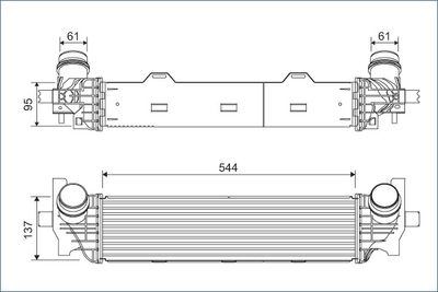 Charge Air Cooler VALEO 822934