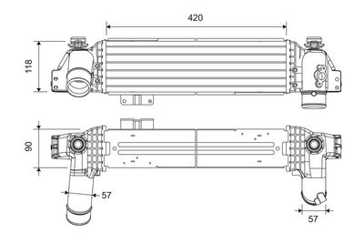 Charge Air Cooler VALEO 822946