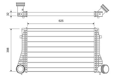Charge Air Cooler VALEO 822949