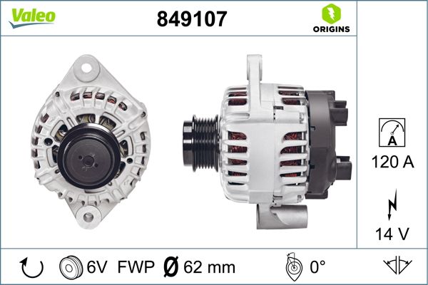 VALEO 849107 Alternator