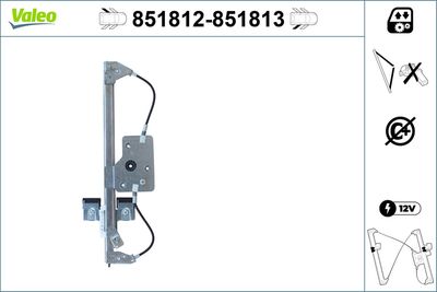 Window Regulator VALEO 851812