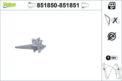 Window Regulator VALEO 851850