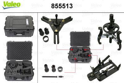 Mounting Tool Set, clutch/flywheel VALEO 855513