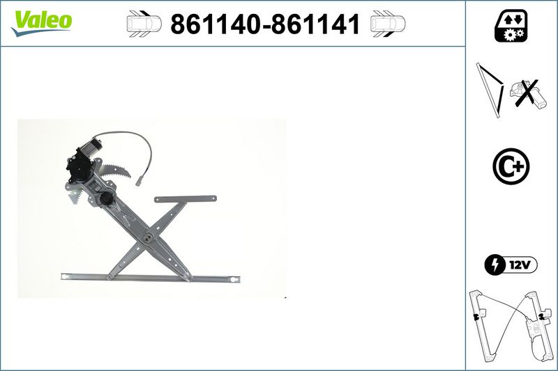 VALEO 861140 Window Regulator