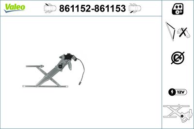 Window Regulator VALEO 861152