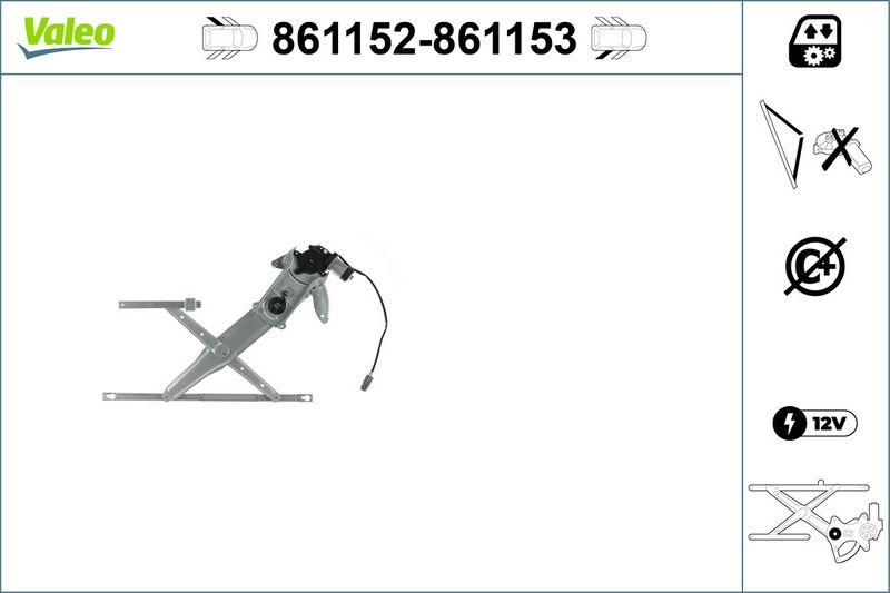 VALEO 861153 Window Regulator