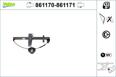 Window Regulator VALEO 861170