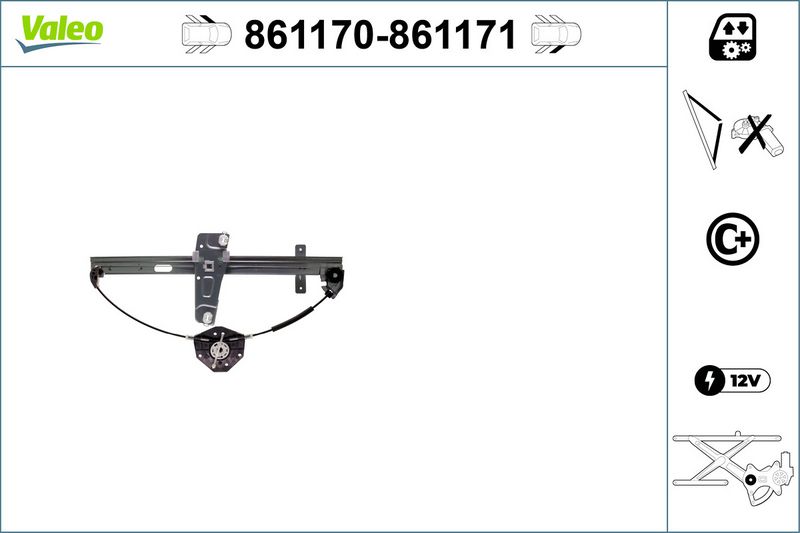 VALEO 861171 Window Regulator