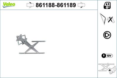 Window Regulator VALEO 861189