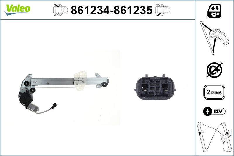 VALEO 861235 Window Regulator