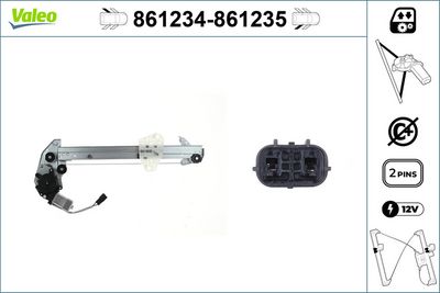 Window Regulator VALEO 861235