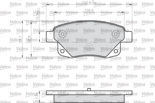 VALEO 872486 Brake Pad Set, disc brake
