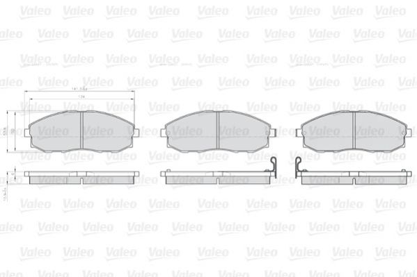 VALEO 872537 Brake Pad Set, disc brake