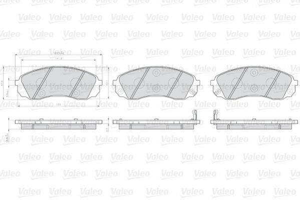 VALEO 872597 Brake Pad Set, disc brake