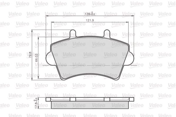 VALEO 872613 Brake Pad Set, disc brake