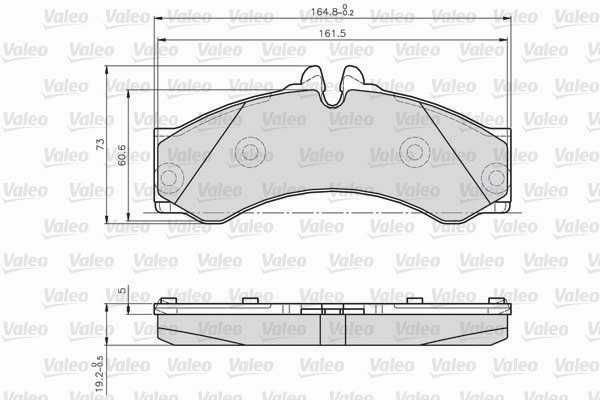 VALEO 873153 Brake Pad Set, disc brake