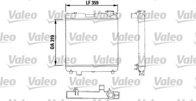 Radiator, engine cooling VALEO 883053