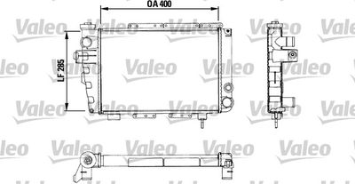 Radiator, engine cooling VALEO 883282