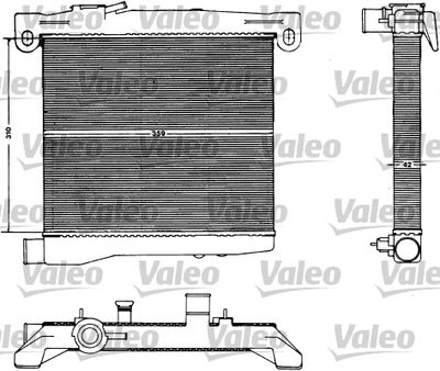 Radiator, engine cooling VALEO 883428