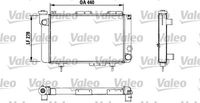Radiator, engine cooling VALEO 883463